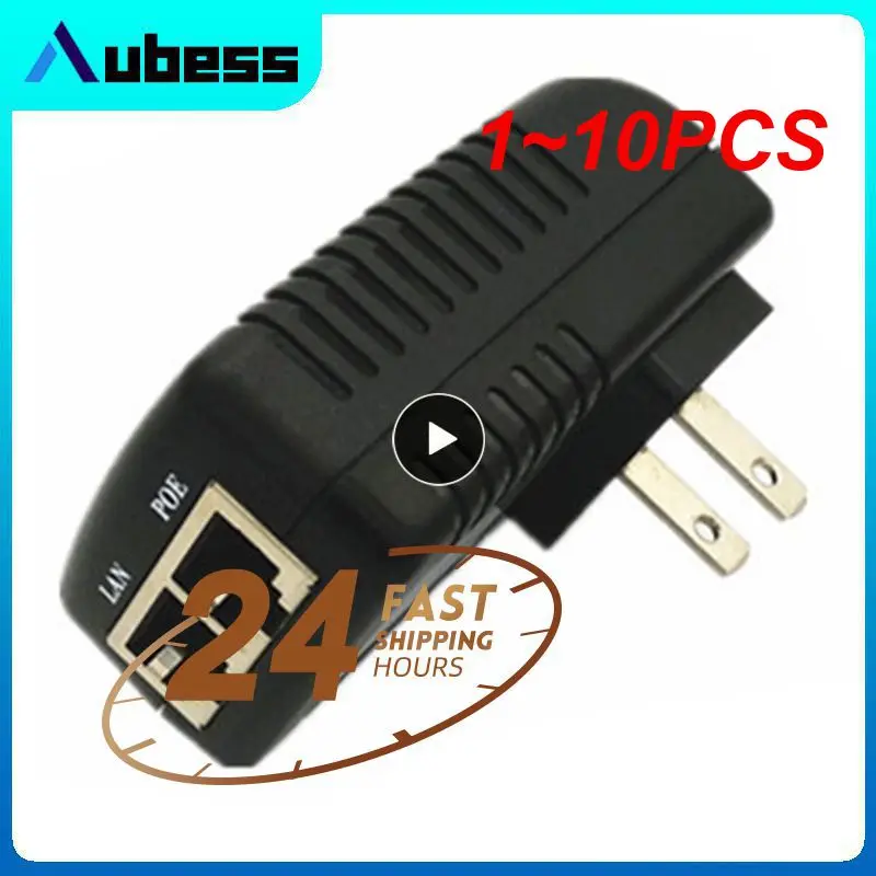 

1~10PCS 100Mbps Passive POE Injector 12V2A/15V1A/24V1A/48V0.5A Output For POE Cam POE Adapter For IP Camera