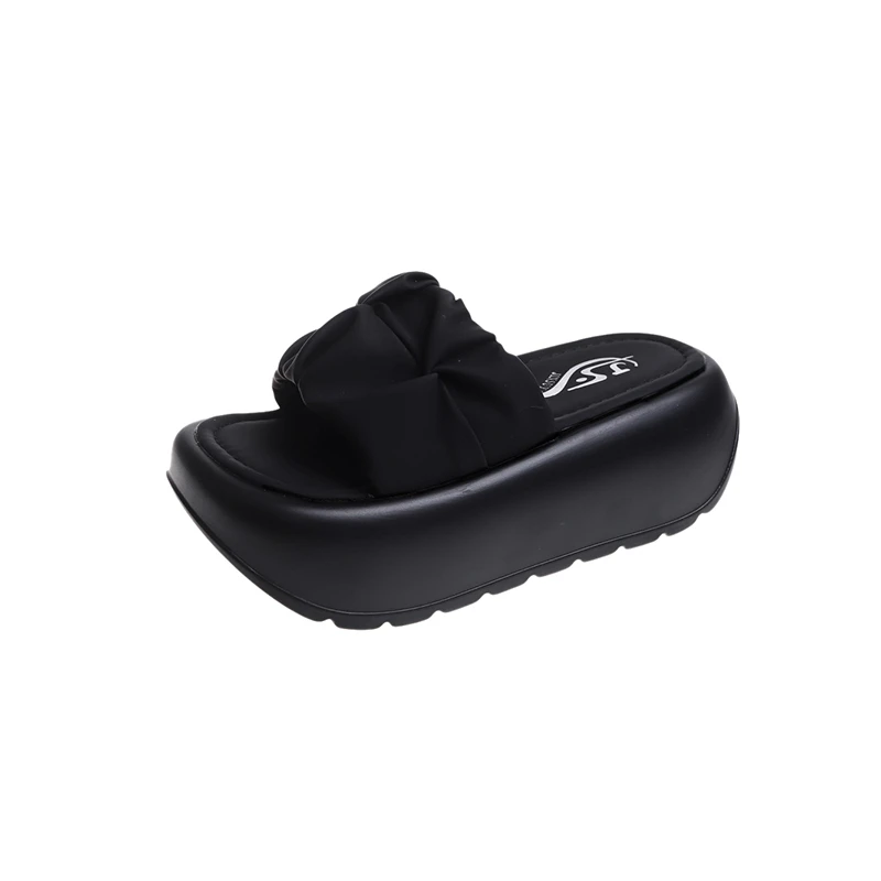 6CM Wedge Heels Sandals Women Summer Slides Chunky Platform Slippers for Woman Thick Bottom Slip-on Gladiator Sandalias Mujer