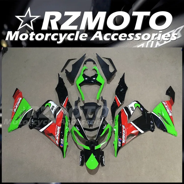 

Комплект обтекателей из АБС-пластика для Kawasaki Ninja ZX6R 2013 2014 2015 2016 2017 13 14 15 16 17 18, комплект обтекателей красного и зеленого цвета, 4 подарка