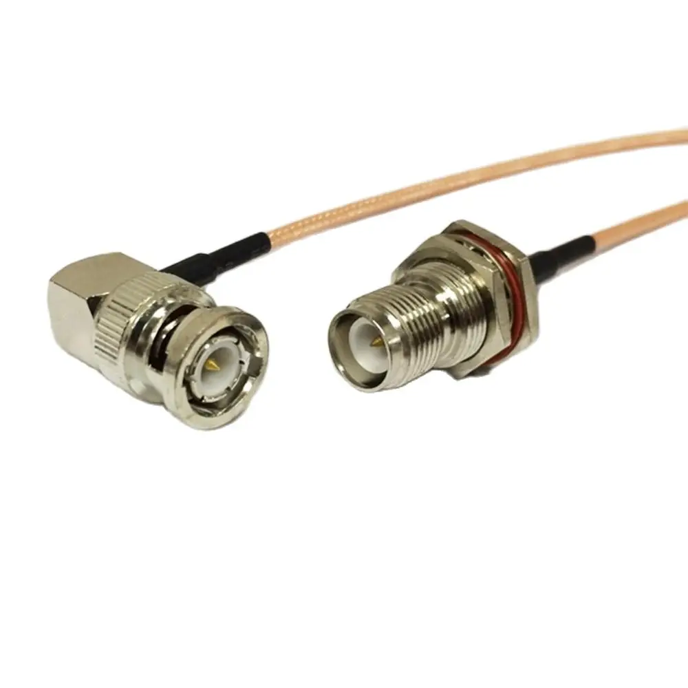 

New RP-TNC Female Jack Nut Switch BNC Male Plug Right Angle Pigtail Cable RG316 Wholesale Fast Ship 15cm 6" Adapter