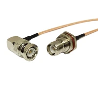 new rp tnc female jack nut switch bnc male plug right angle pigtail cable rg316 wholesale fast ship 15cm 6 adapter