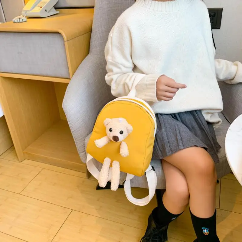 

New Children's Bag Cute Bear Backpack Kindergarten Baby Cartoon Mini Backpack Rugzak Kids Bag Plecak Mochila Escolar Kids Bags