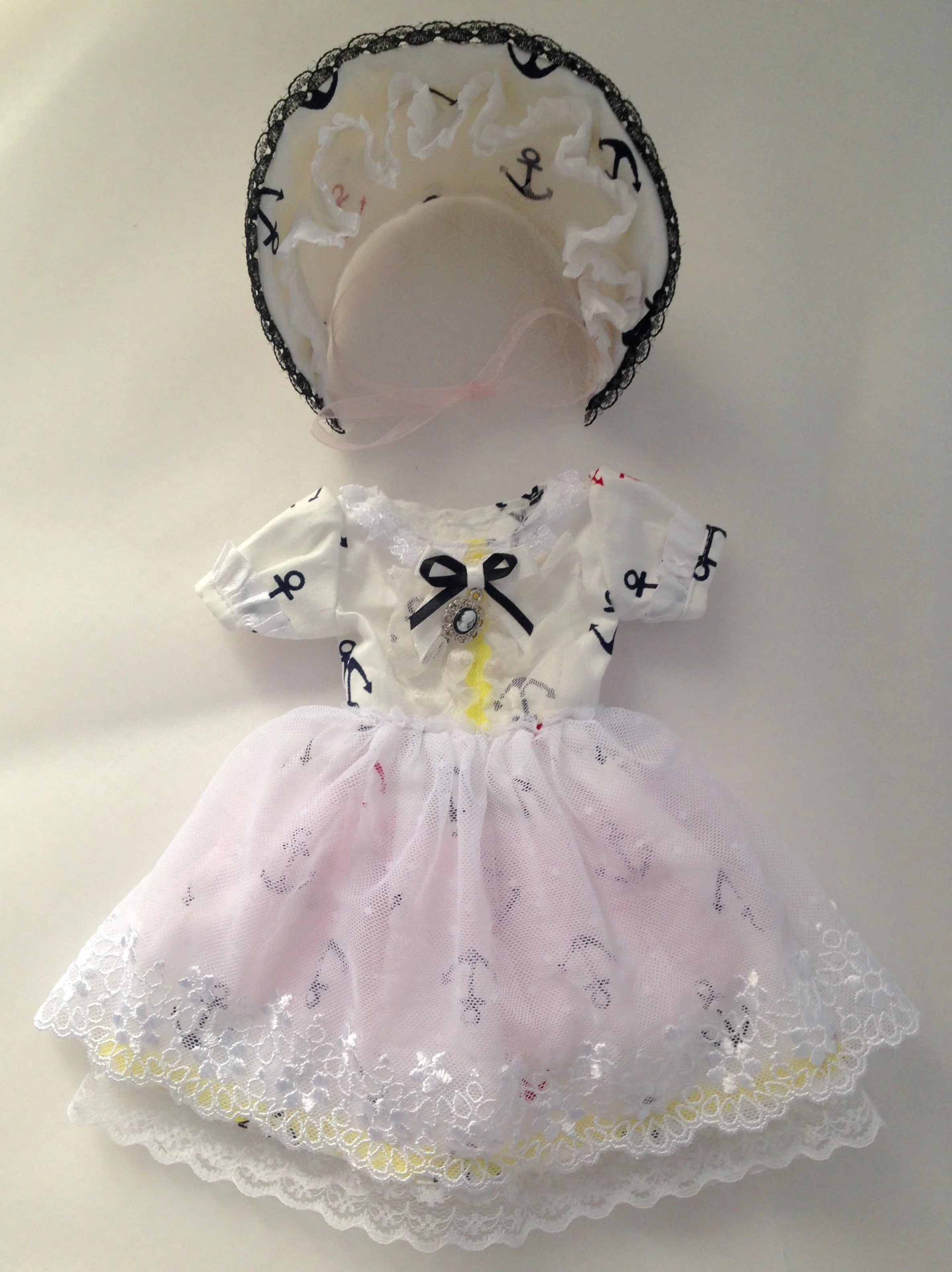 

Bjd doll dress 1/6 30cm Navy pale skirt toy clothes (Fit for 1/6 Doll Accessories）