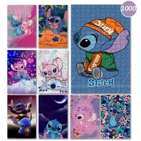 disney lilostitch movie posters 1000 pieces wooden puzzles adult children toys puzzle games family handmade gifts collectibles