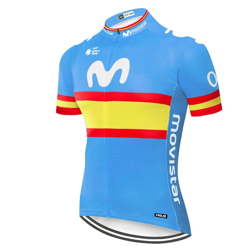 

Team movistar cycling jersey 2022 Summer Racing Cycling Clothing quick dry Short Sleeve mtb Bike Jersey Shirt