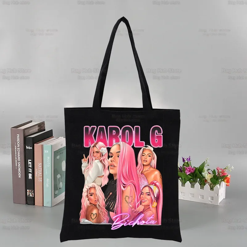 Karol G Мерч Сумка на плечо Холщовая сумка Завтра быть хорошим Сумки для покупок Manana