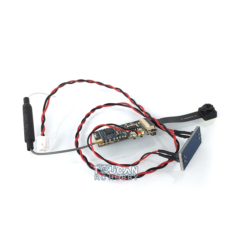 Фото 1/16 Heng Long FPV Camera Unit Телефонная стойка для RC Tank Модернизированные детали 200 Вт WIFI DIY Дистанционное видео Tiger I 3889 T90 Абрамы 3888A №2