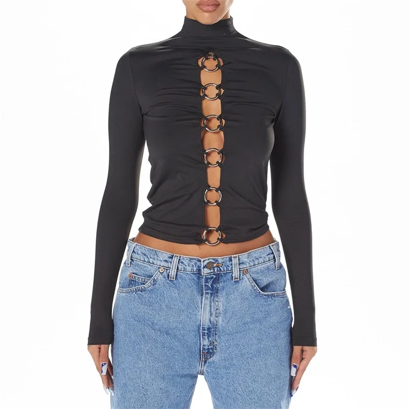 Эластичная облегающая Базовая короткая футболка