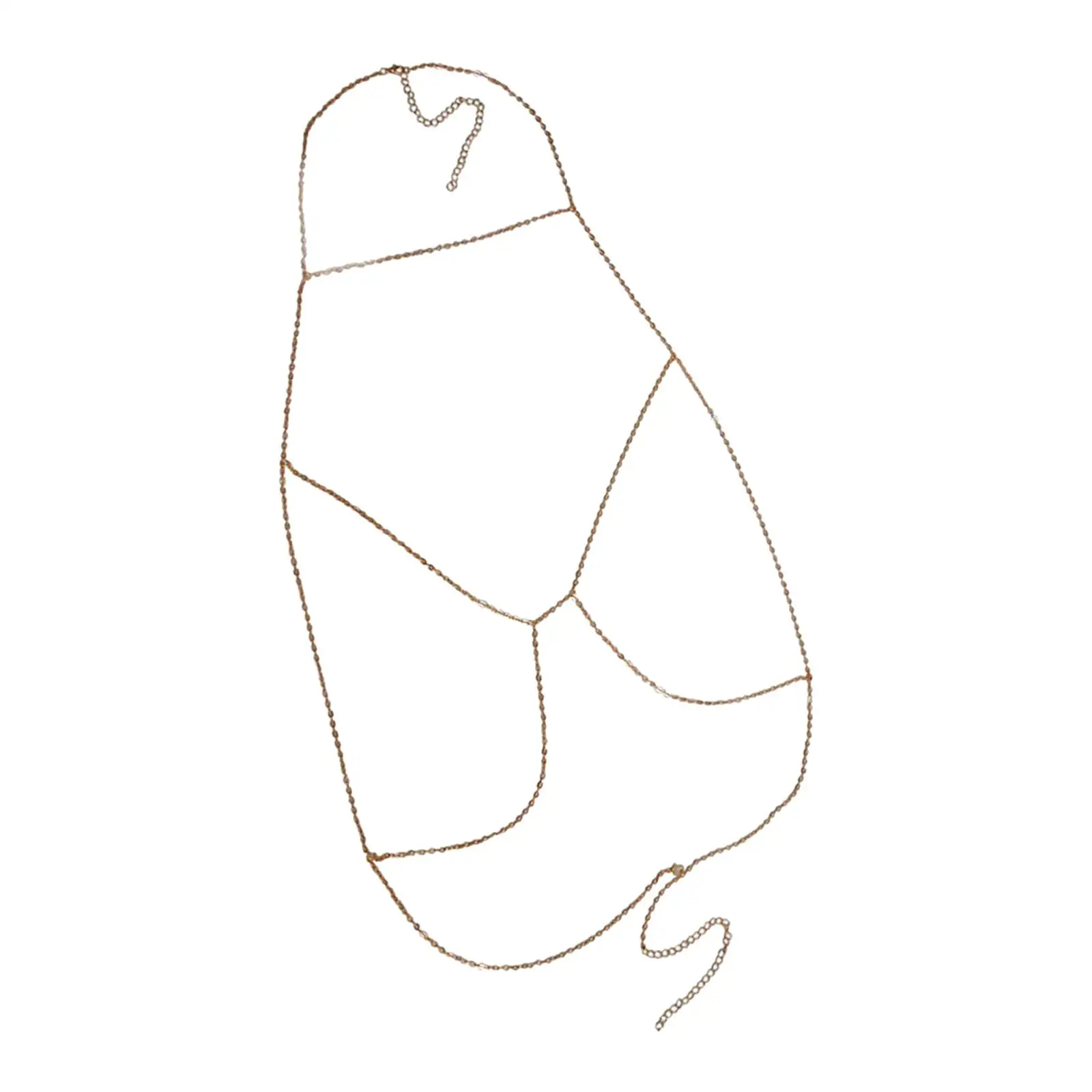 

Fashion Necklace Bra Body Chain ,Alloy ,Gold Chain ,Body Jewelry Waist Belly Women Girls Beach Birthday Rave Festival