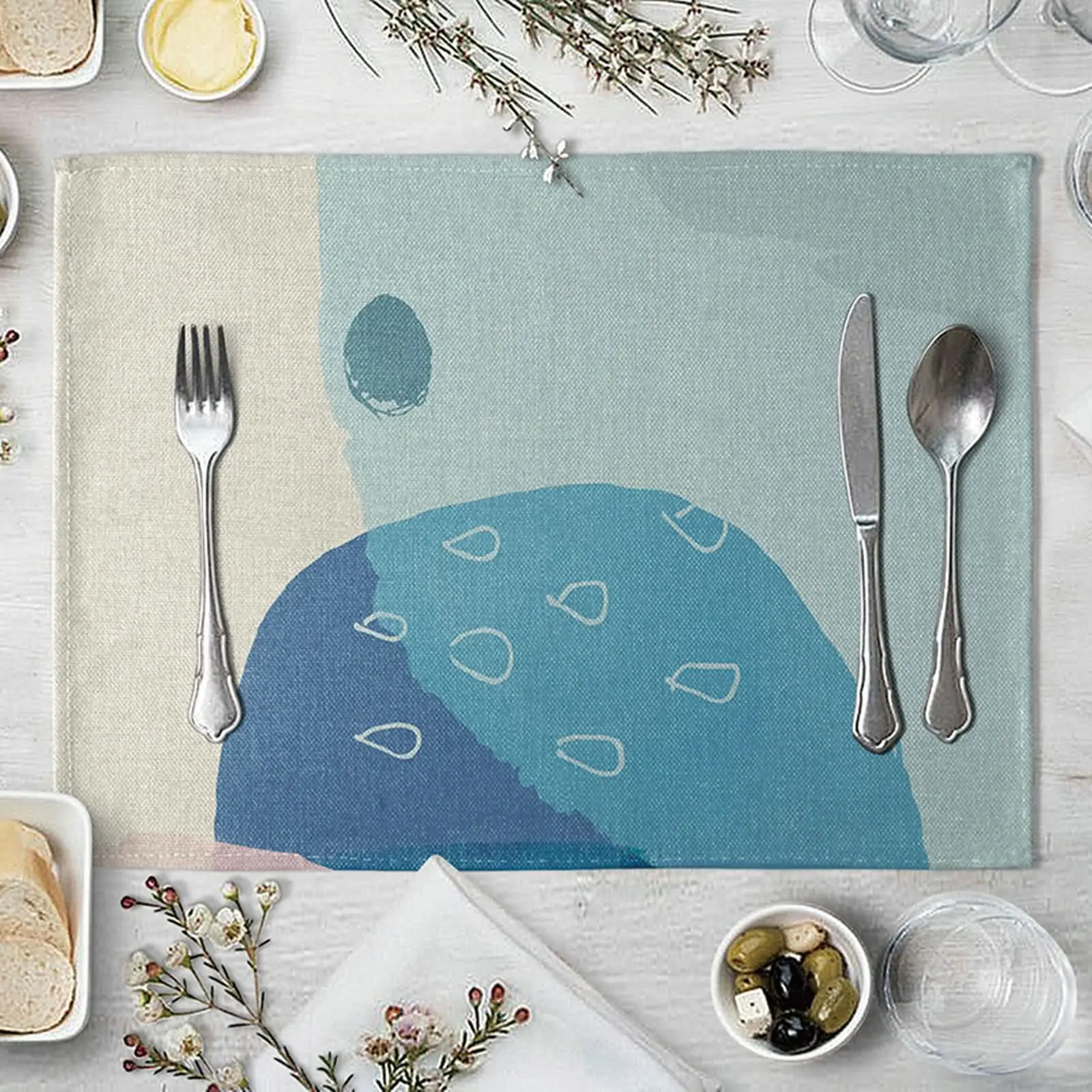 

Недорогие квадратные моющиеся серые и зеленые салфетки, 2 шт.