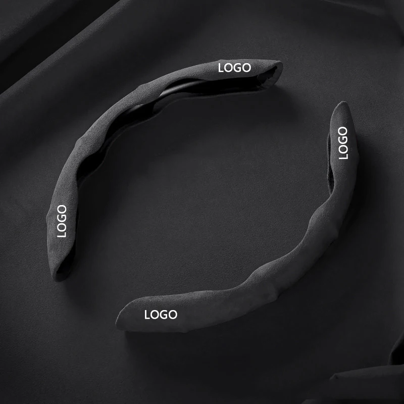 

2 шт. чехол на руль автомобиля, замшевый индивидуальный логотип для Honda Accord Civic Crv Fit XRV HRV VEZEL CR-Z UR-V ZR-V LIFE Envix INSPIRE