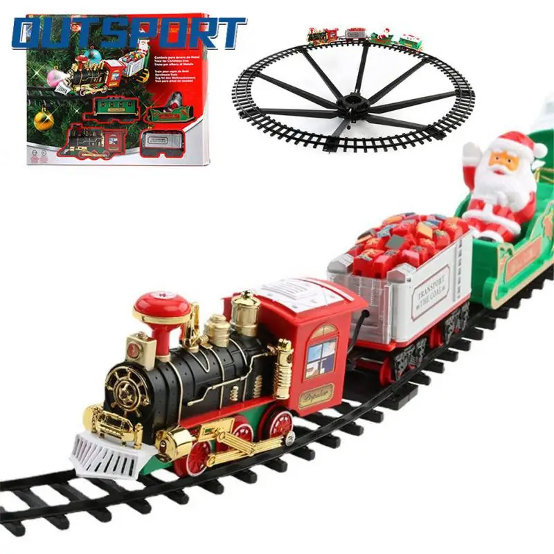 

Christmas Electric Train Mini Santa Claus Railcar Creative Christmas Tree Xmas Decor Kids Toys Gifts Train Set