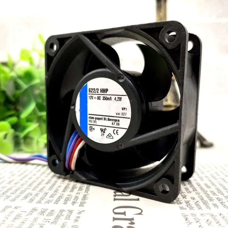 

Новый оригинальный 622/2HHP 6 см 12 в 4,2 Вт четырехрядный двойной роликовый охлаждающий вентилятор