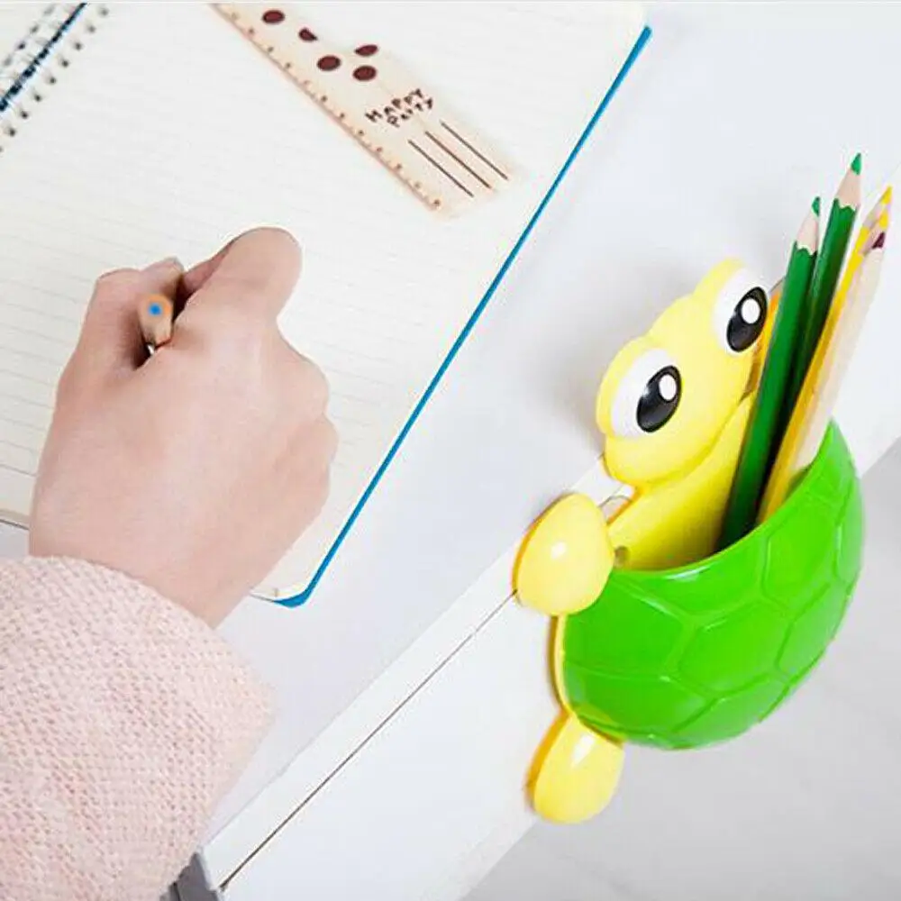 Creative Design Turtle Toothbrush Holder Sucker Hook Cartoon Turtle Bathroom Toothpaste Accessories Children Tooth Brush Holder