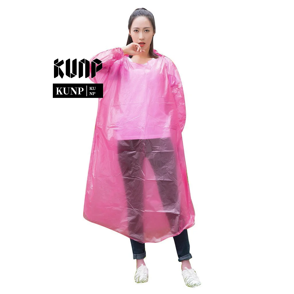 Hiking Camping Hood Simple New Fashion Durable Solid Raincoat 2023 Portable