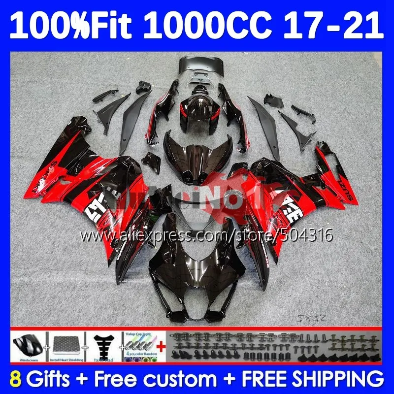 

OEM инъекция для SUZUKI GSXR1000 GSXR 1000 L7 L8 116NN.0 K17 GSXR-1000 17 18 19 2017 GSX-R1000 2018 2019 обтекатель красного цвета с завода