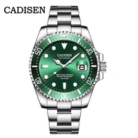cadisen watch for men japan movement 10bar waterproof 316l steel automatic watch gentleman luxury brand mechanical wristwatch