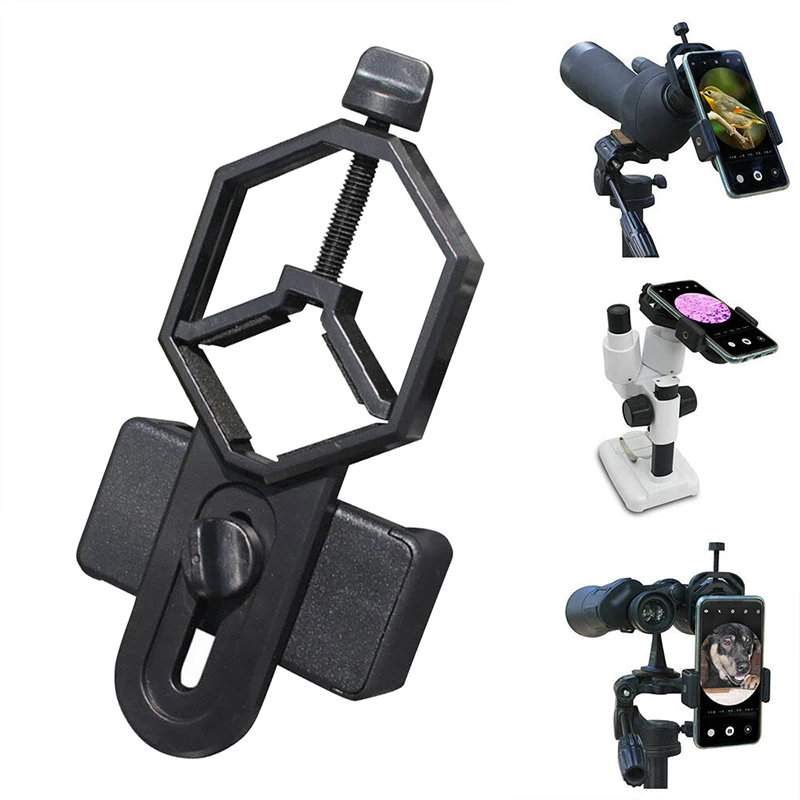

Smart Phone Adapter Plastic for Monocular Microscope Telescope Binoculars Spotting Scope Mobile Phone Clip Bracket