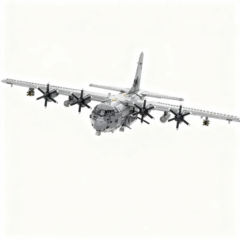 5402 детали MOC Lockheed AC-130J Ghost Rider: Конструктор Creator Expert, модель для сборки, игрушка, рождественский подарок, идея для творчества своими руками (art.: 3920da63ea6a6) - 3920da63ea6a6