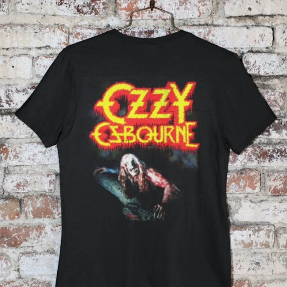 Черная футболка Ozzzyy Osbournnee Bark At The Moon новый официальный подарок для него папы мамы