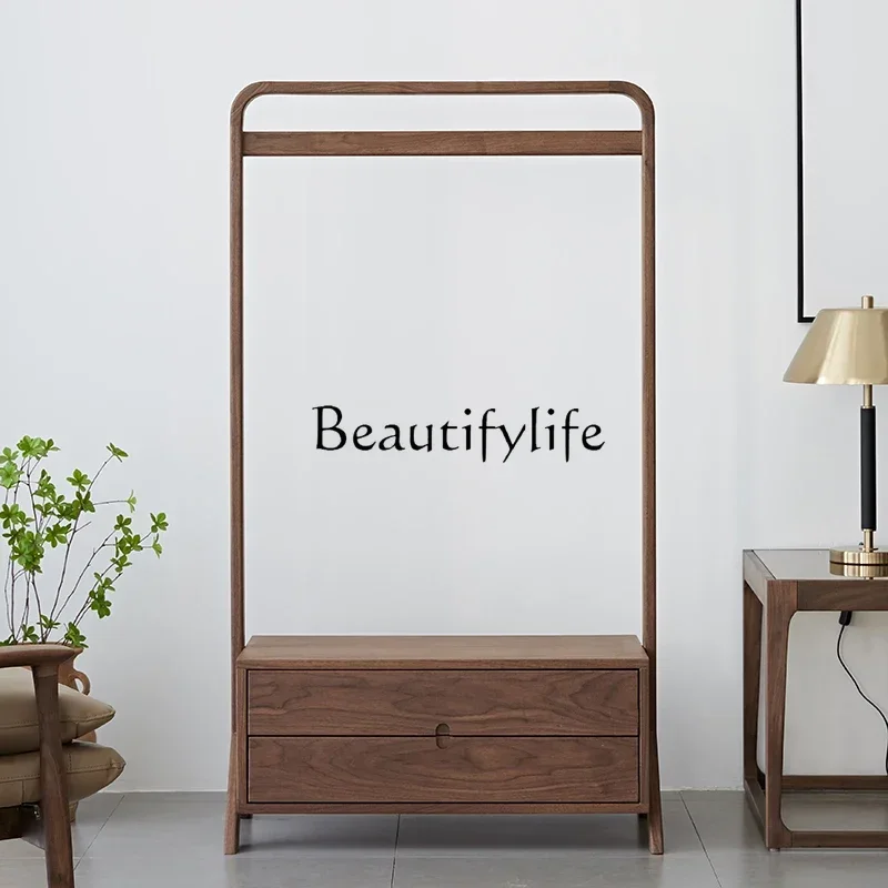 Скандинавская вешалка для пальто и шляп из массива дерева напольная одежды