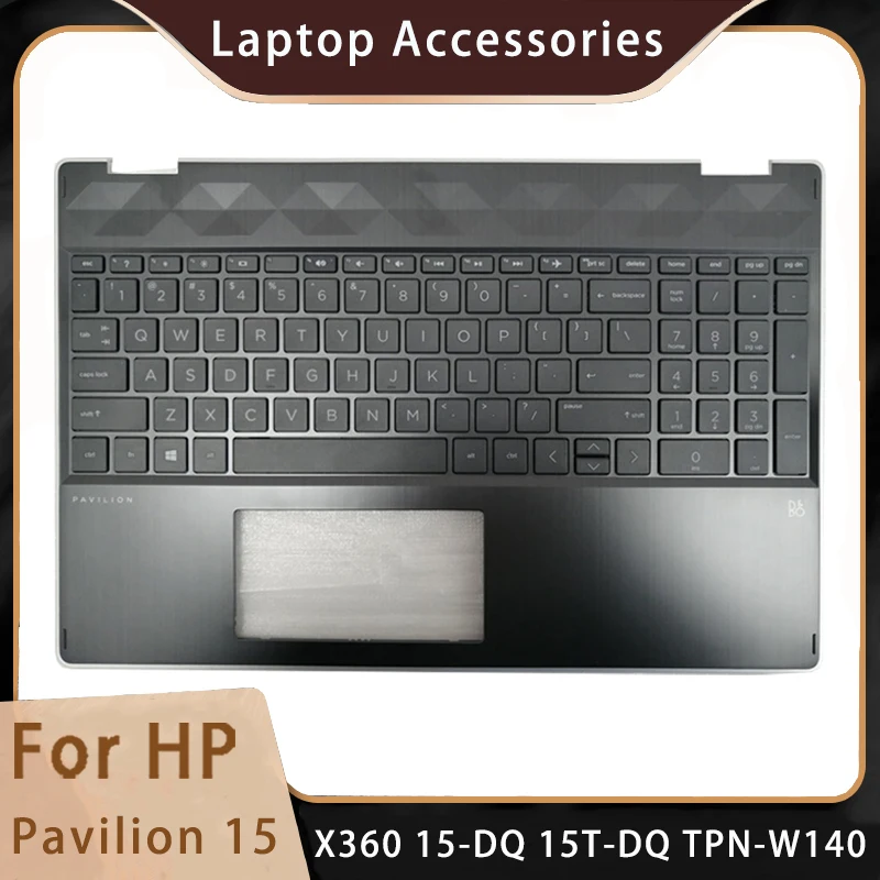 

New For HP Pavilion 15 X360 15-DQ 15T-DQ TPN-W140 Replacemen Laptop Accessories Keyboard Without Backlight L51363-001 Silver