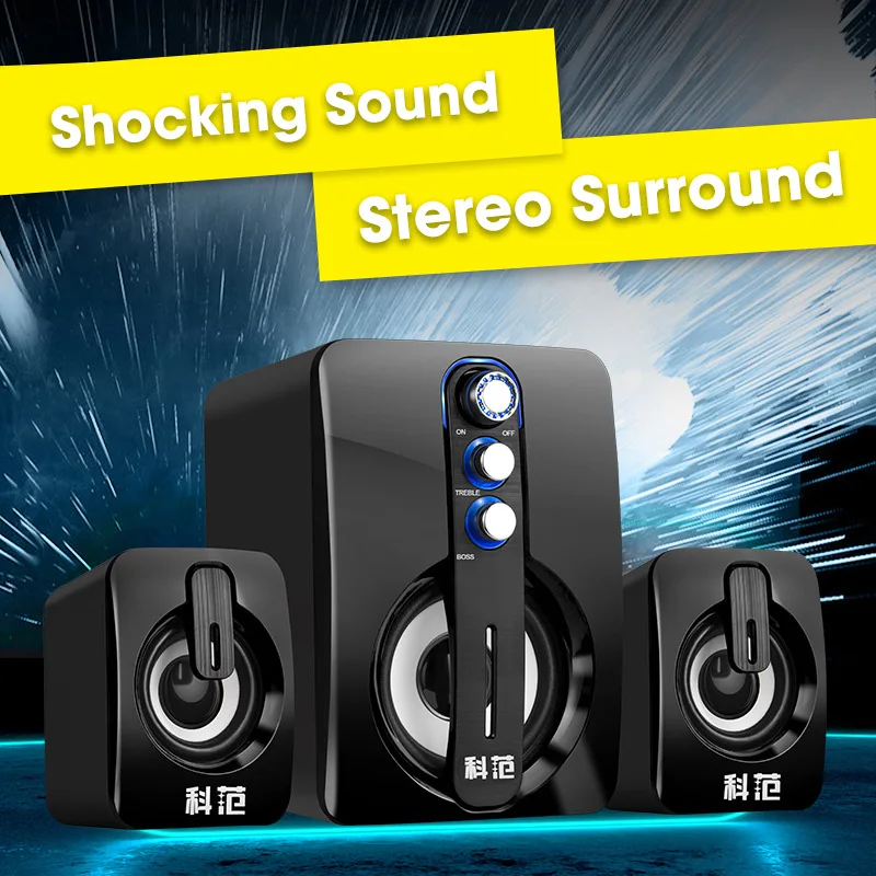 3d surround lossless audio desktop computer high quality high bass bluetooth small speaker home office wired notebook genera free global shipping