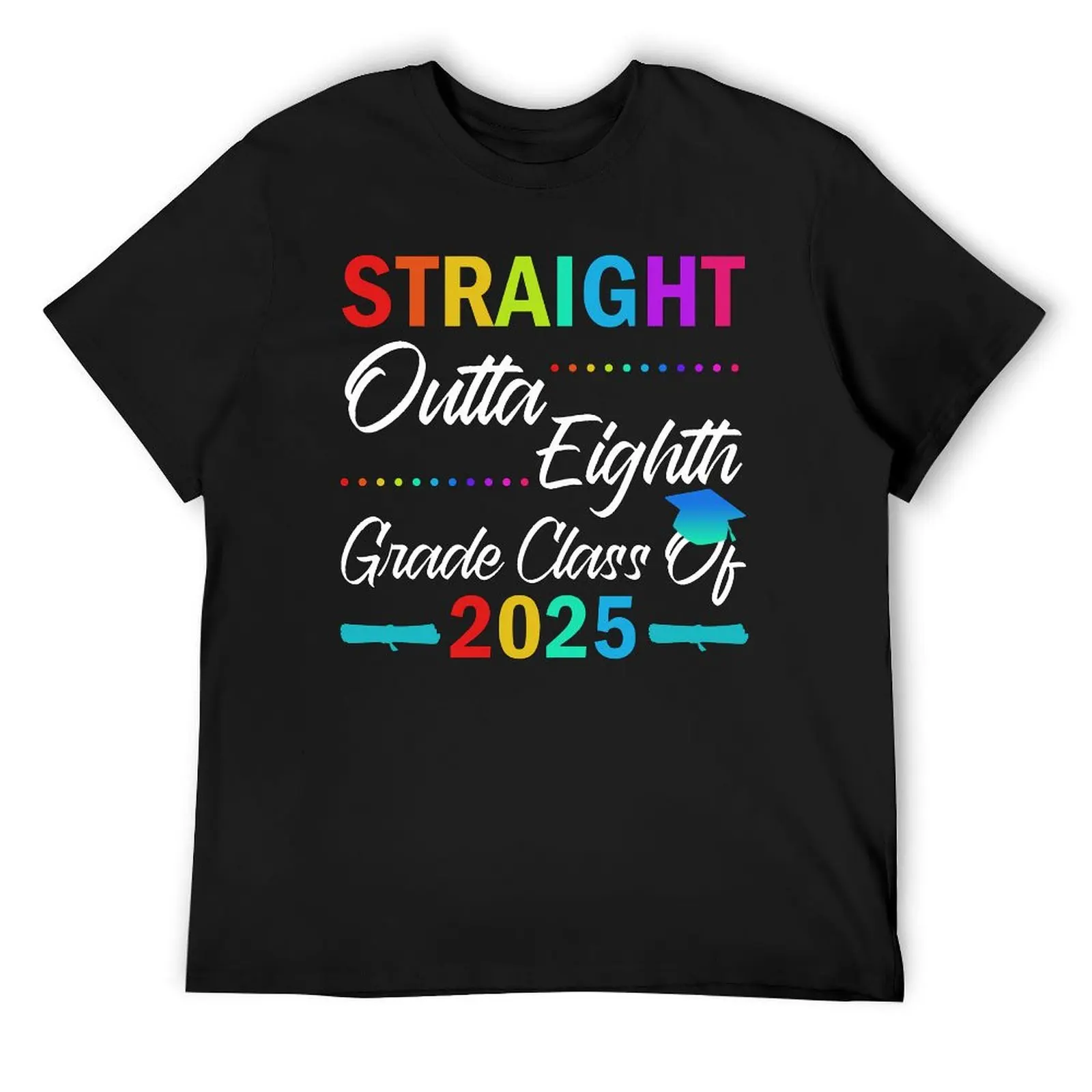 Футболка с круглым вырезом для выпускного класс 8 2025