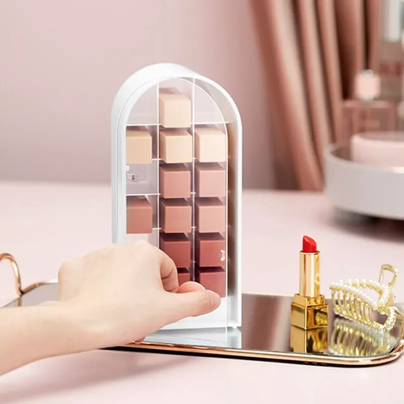 

NEW2023 Large Capacity Lipstick Storage Box Girls Bedroom Dressing Table Storage Boxes Organizer Home Save Container