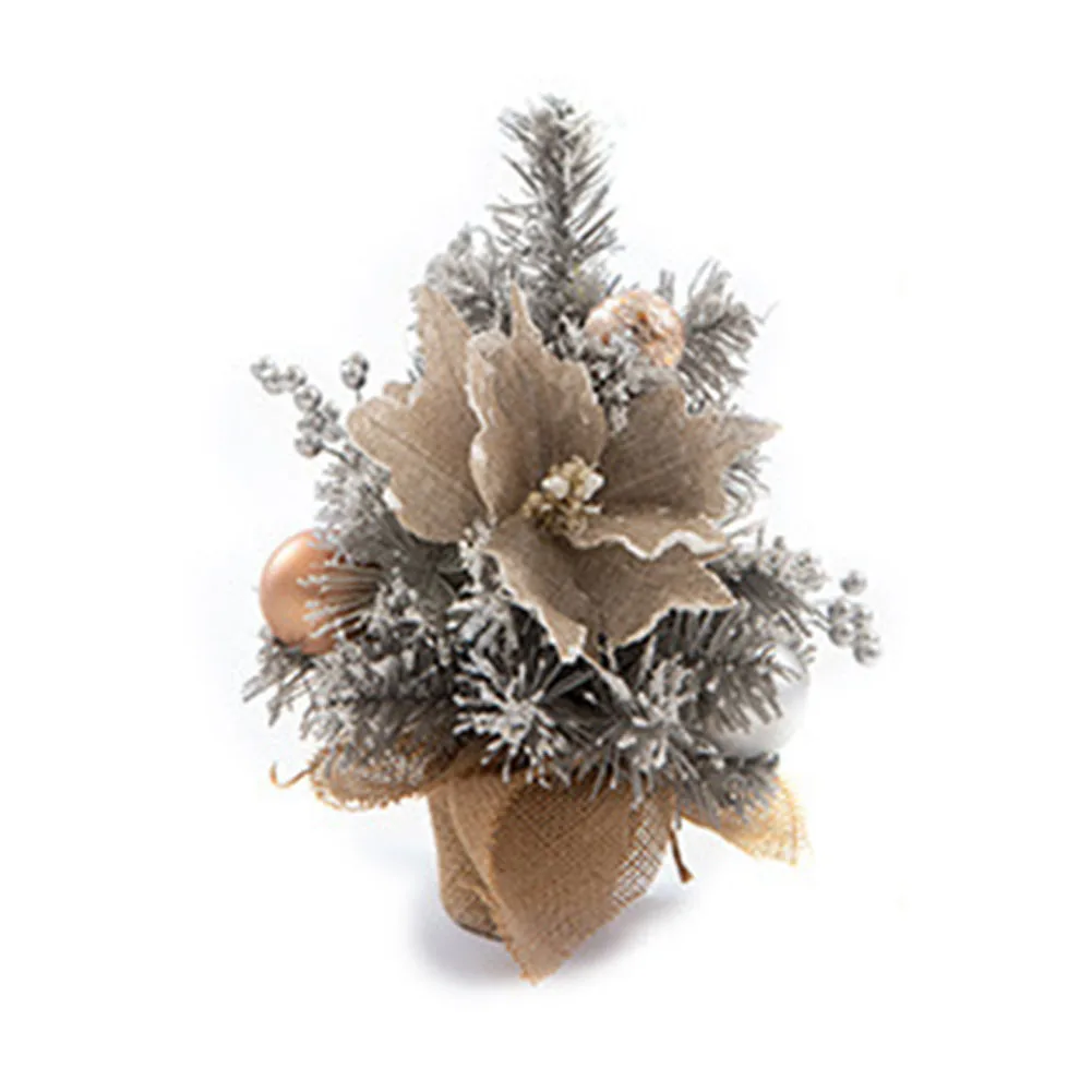 Festive Atmosphere Creator Nordic Silver Grey ChristmasTree 35 x 45CM Flexible and Surprising Indoor/Outdoor Use