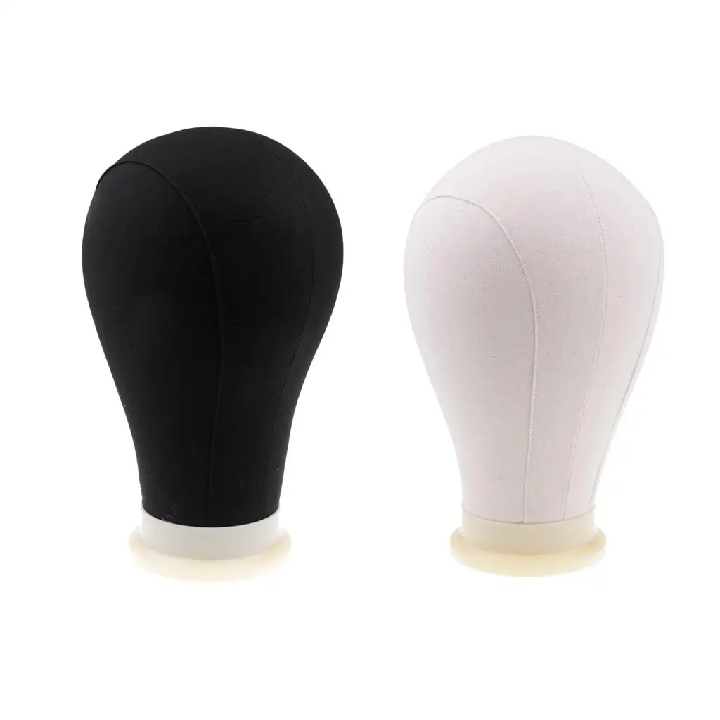 

2-Packs Canvas Poly Head for Hat Making Display W/ Mount Hole & Pins