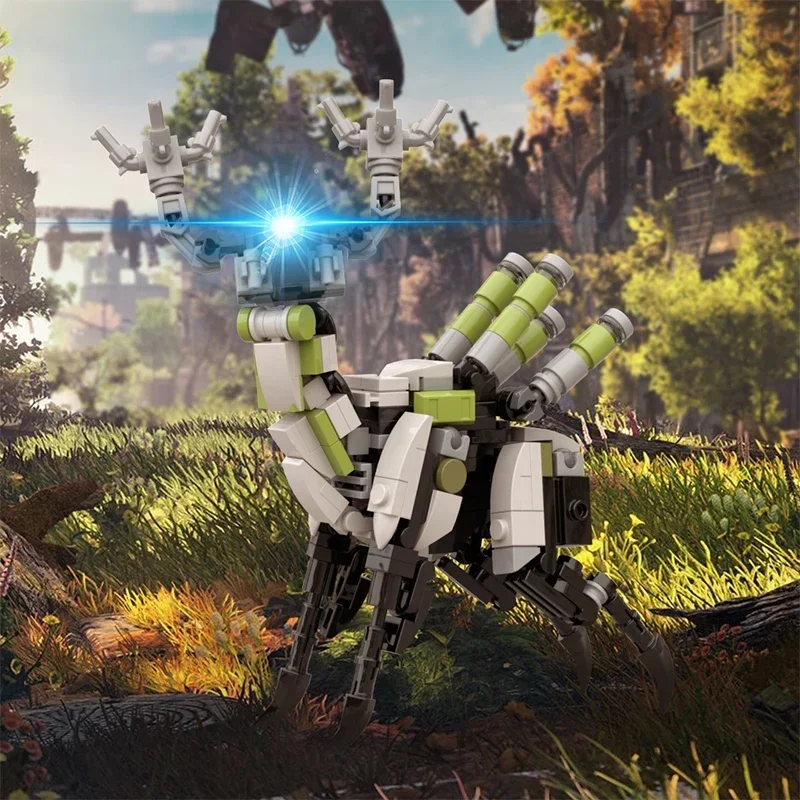BuildMoc Horizon West Tremortusk монстр строительные блоки Zero Dawn Elephant Mecha Beast кирпичи игрушки для
