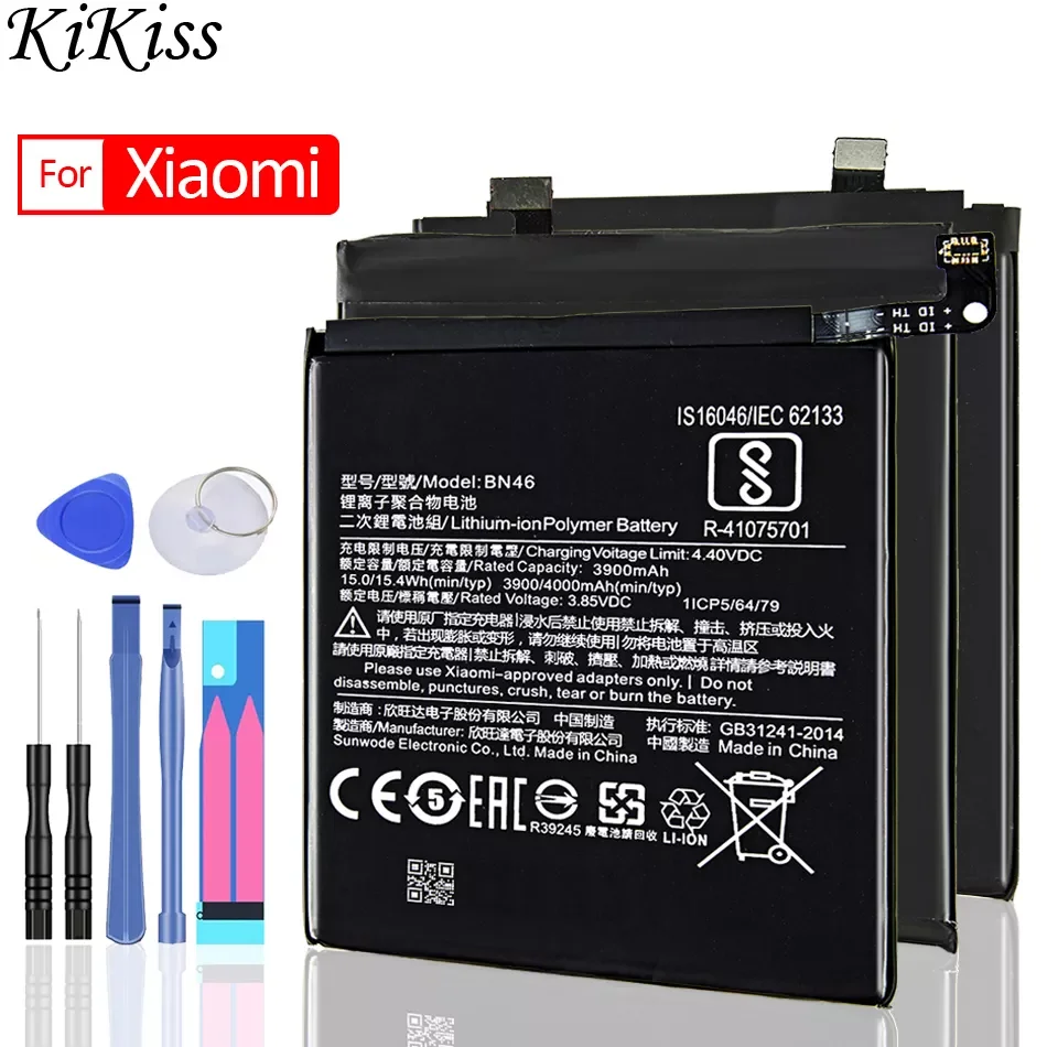 

2023NEW Battery BM34 BM3A BM46 BM48 BN31 BN43 BN45 For Xiaomi mi Note 2 3 Pro/Redmi Note 2 3 4 4X 5 5A 6 7 8 8T 9 9S 10 Lite Pro