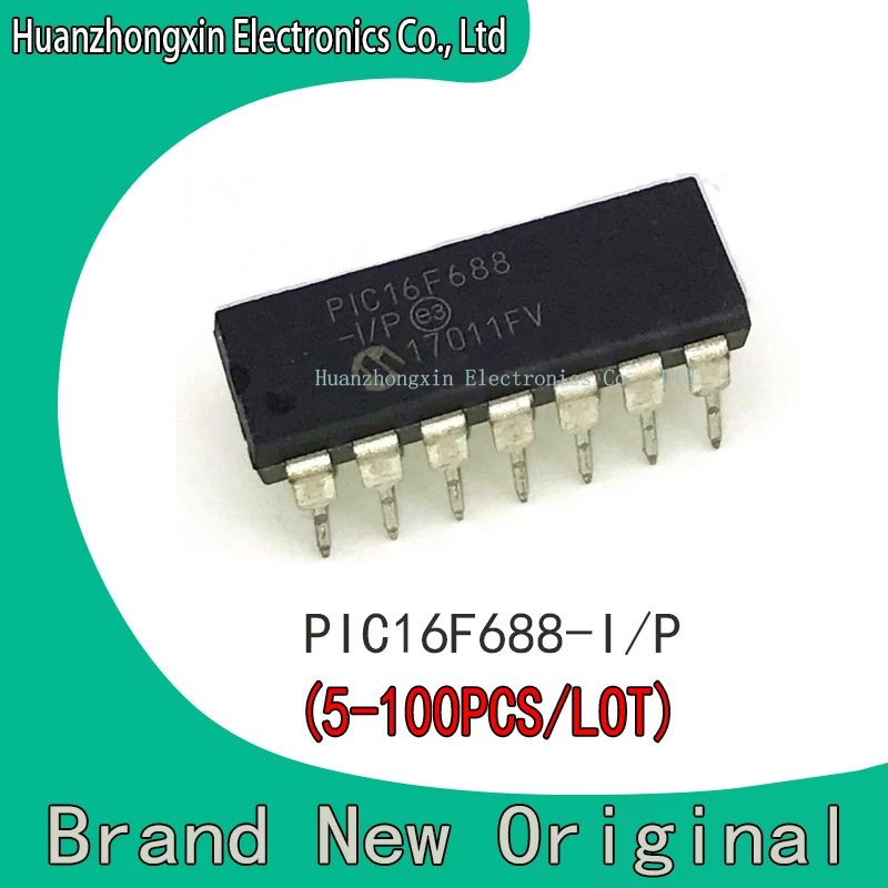 

PIC16F688-I/P PIC16F688 PIC16 PIC IC MCU DIP14 New Original Chip