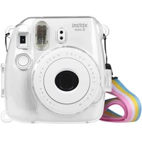 the new for instax mini 9 case transparent plastic cover instant camera protect bag with strap for fujifilm instax mini 9 8 8