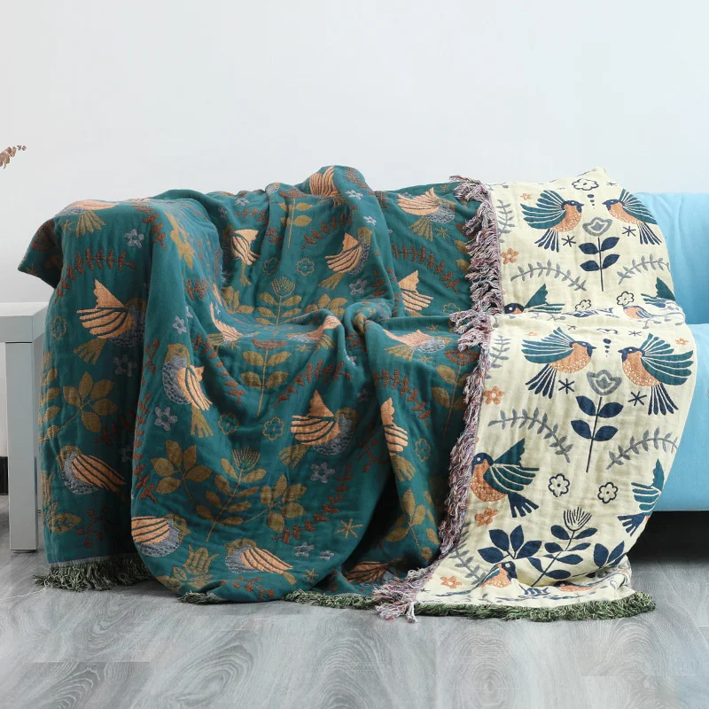 

Cotton Gauze Sofa Cover Towel Cotton All-inclusive Cover Cloth Nordic Sofa Cushion Blanket Towel Is Universal For All Seasons