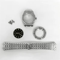 new 41mm watch casestrapdialhands for 8215 2813 movement stainless steel cases watchband watches modified kits