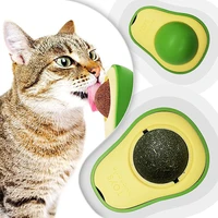 avocado catnip wall ball cat toys interactive snack healthy rotatable treats kitten supplies teeth cleaning pet accessories