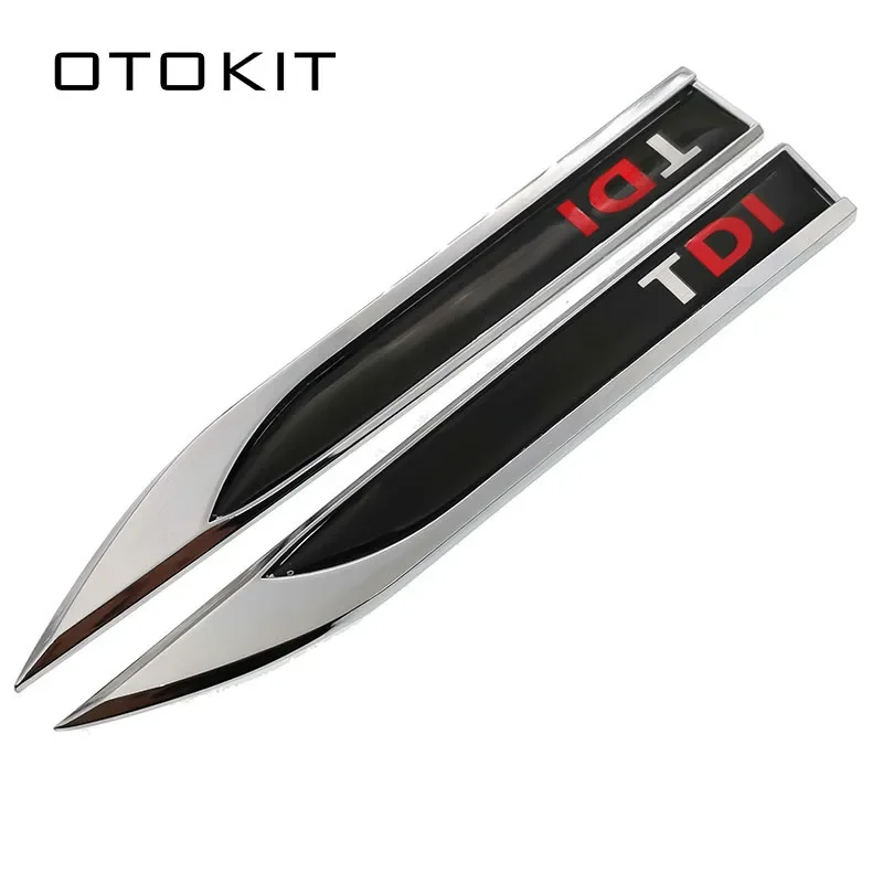 

1 пара 3D металлических эпоксидных значков с логотипом TDI, автомобильные наклейки, автоаксессуары, эмблема на крыло, наклейка для Volkswagen Polo Golf 6 Passat B6 T5 TSI
