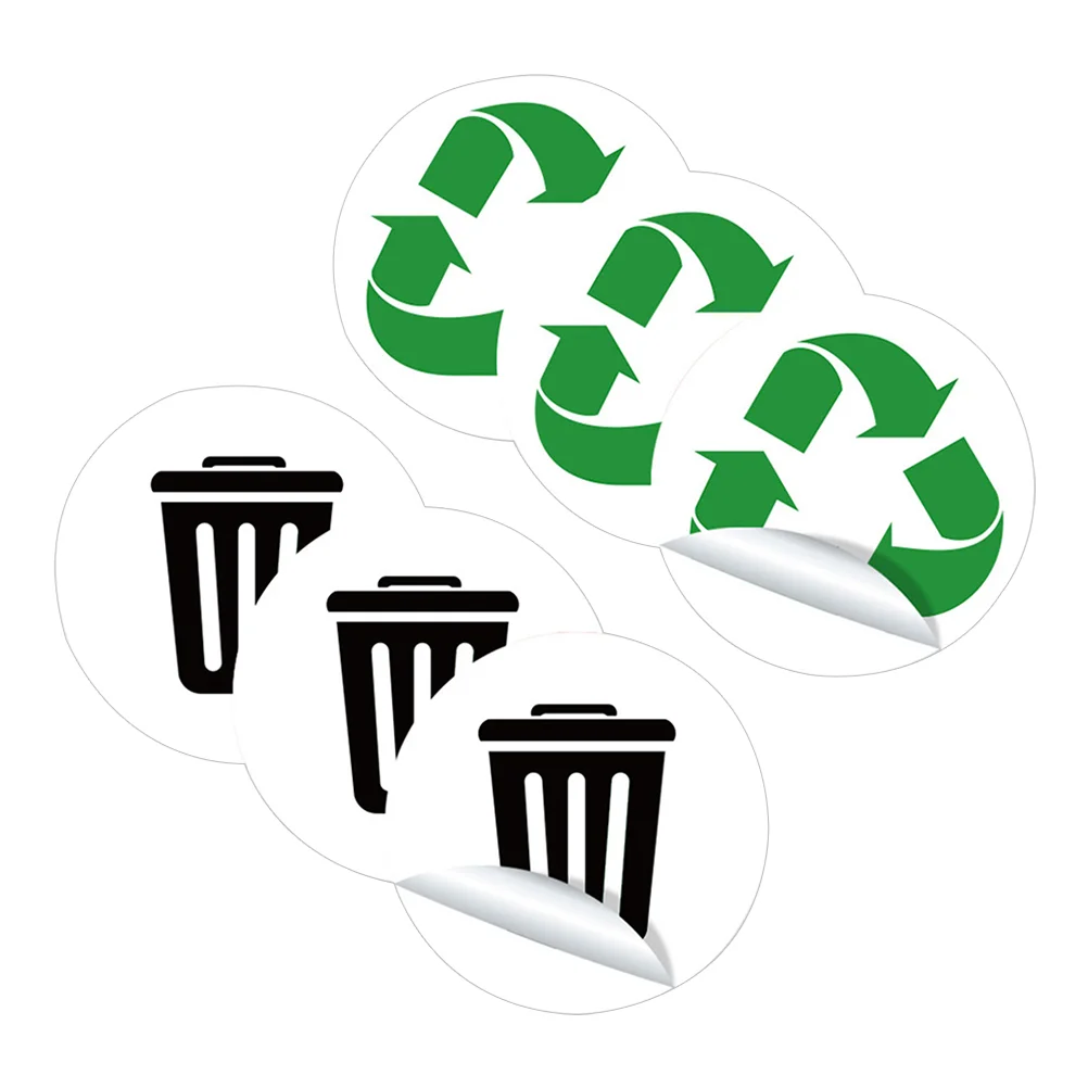 

Trash Stickers Recycle Can Sticker Recycling Garbage Sign Bin Decalsdecal Waste Binslabels Signage Sorting Waterproof Logo