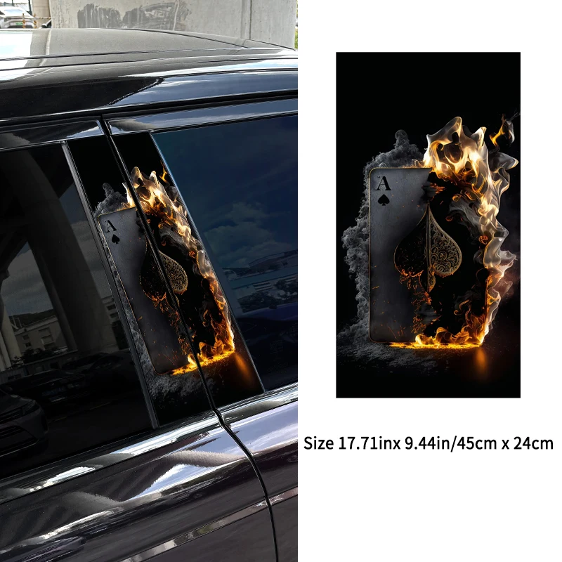 Крутые автомобильные наклейки в виде покера 1 шт./2 шт. водонепроницаемые