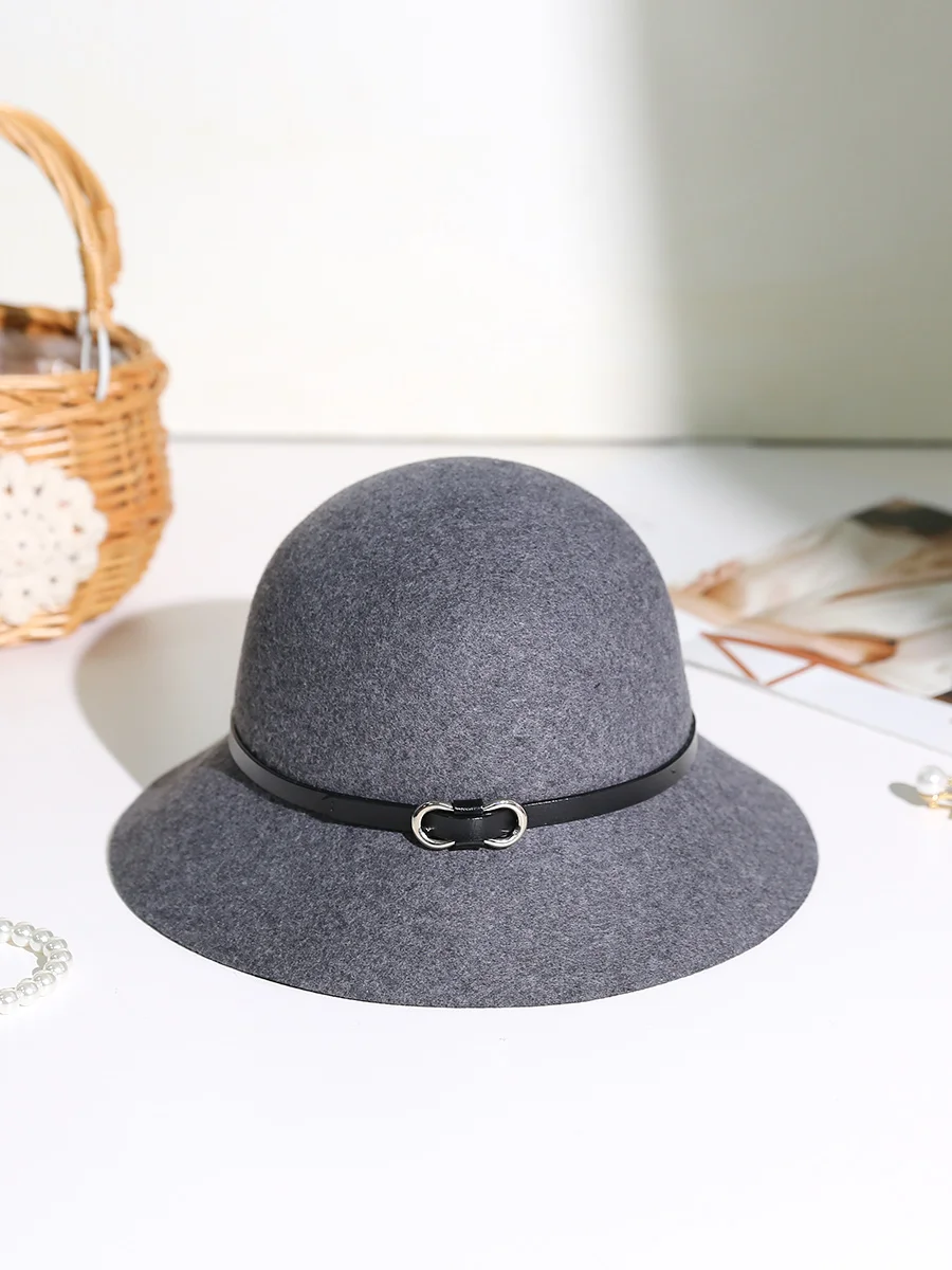 Shidan Kaisa 2024 новая осенне-зимняя рыбацкая шляпа женский британский модный цилиндр