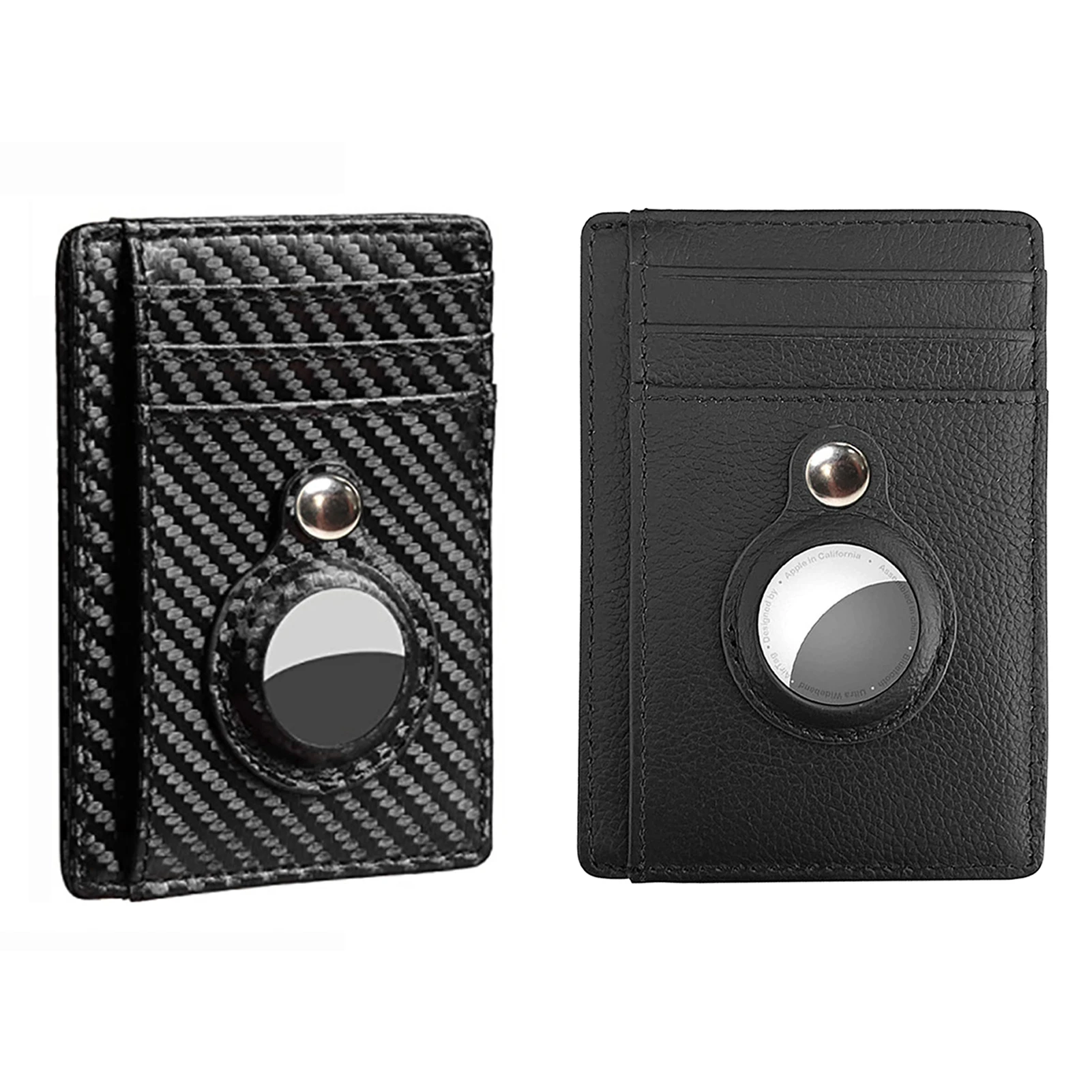 

For Apple Air Tag Wallet Cards Holder Case For Men Money Bag Slim Thin Wallets For Apple Air Tag Tracker Carbon Fiber Cards Bag