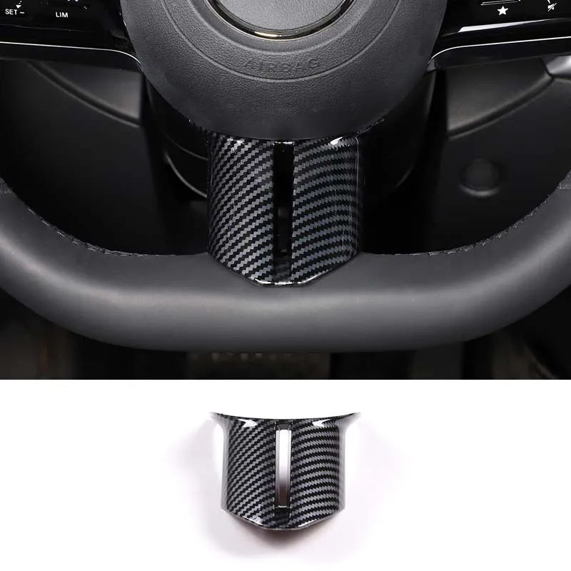 

For 2022 Mercedes-Benz C-Class W206 ABS carbon fiber car styling car steering wheel U-shaped cover sticker car interior parts