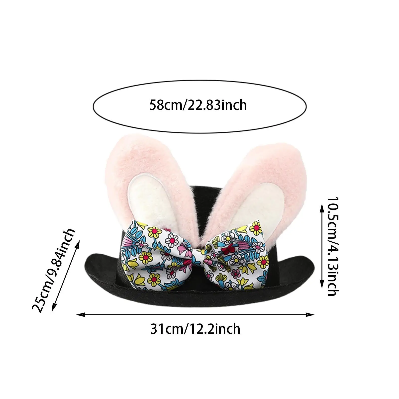 Easter Bunny Hat Headpiece Headdress Adults Headgear Rabbit Ear for Party Favors Cosplay Stage Performance Holiday Carnival