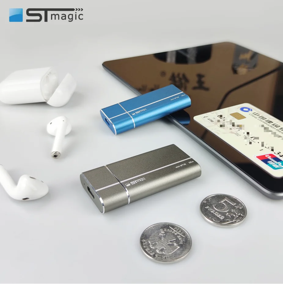 Внешний твердотельный накопитель Stmagic USB3.1 металлический портативный SSD 128 ГБ 256 512