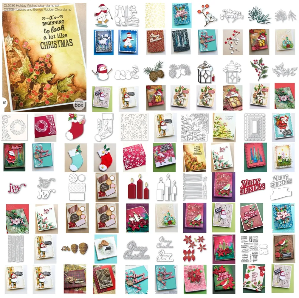 Тонкие сосновые деревья металлические Вырубные штампы и прозрачные вырезанные