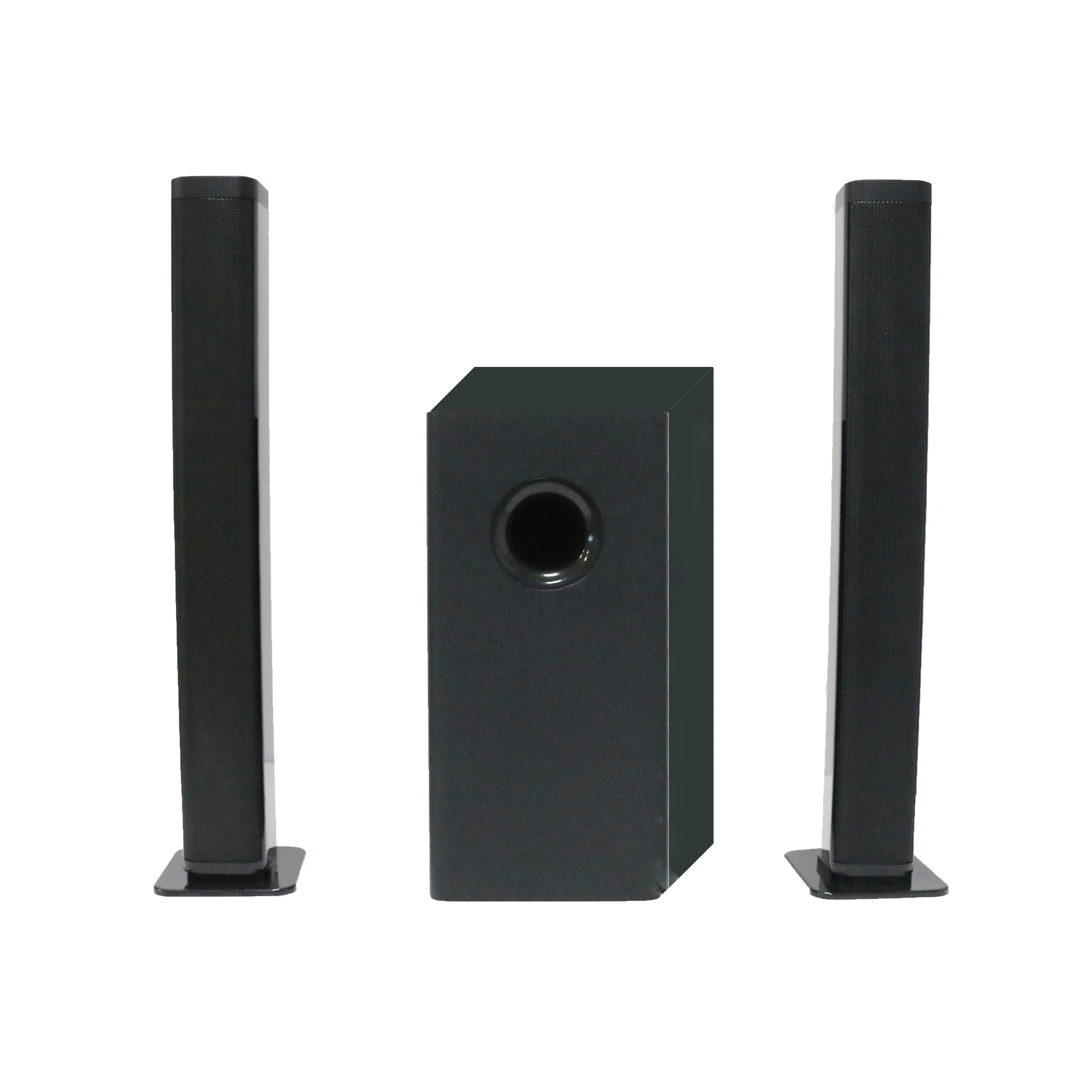 High Sound Quality 60W Detachable Blue tooth Sound Bar with Subwoofer for Home Theatre System Wireless Tv Soundbar 2.1 Speaker