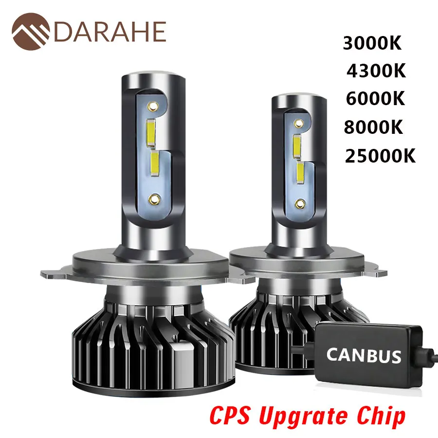 

DARAHE LED Headlight 20000LM CSP Chips 6000K H4 LED H7 Canbus H1 H3 H8 H11 9005 HB3 9006 HB4 Car Headlamp Fog Light Bulbs