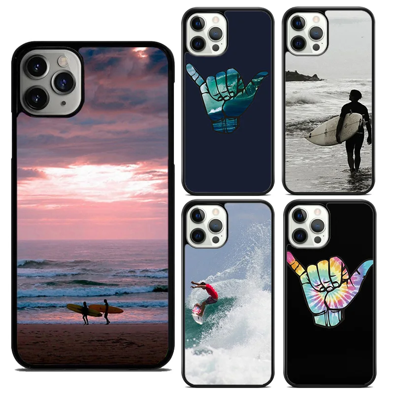 Surfer Surf Hang Loose Shaka Phone Case For iPhone 14 13 12 Mini XR XS Max Cover For Apple 11 Pro Max 5 6S 8 7 Plus SE2020 Coque